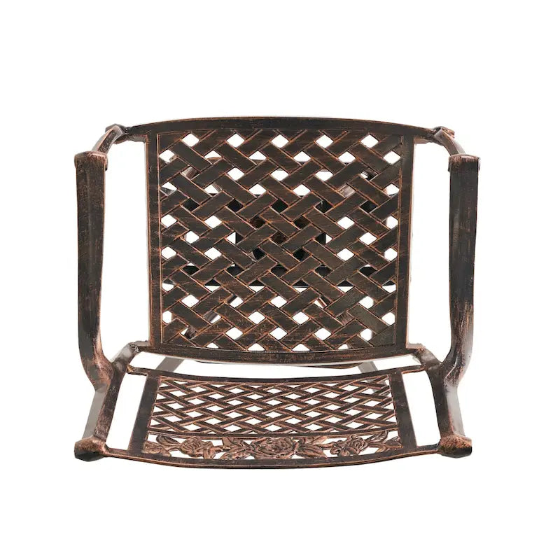 Tabouret de bar Sebastian en fonte d'aluminium (lot de 2) par Christopher Knight Home