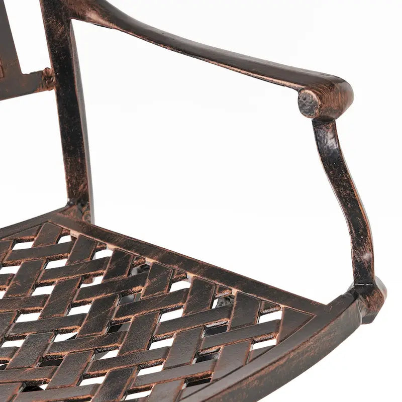 Tabouret de bar Sebastian en fonte d'aluminium (lot de 2) par Christopher Knight Home