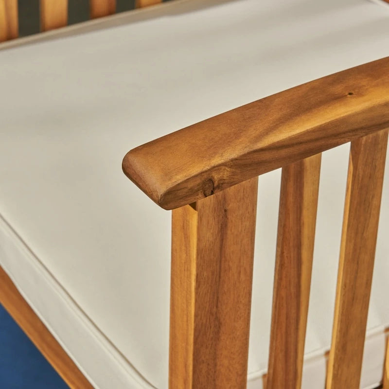Tabourets de bar d'extérieur Casa en bois d'acacia de 117 cm (ensemble de 4) par Christopher Knight Home
