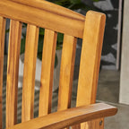 Tabourets de bar d'extérieur Casa en bois d'acacia de 117 cm (ensemble de 4) par Christopher Knight Home