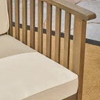 Fauteuils club d'extérieur Casa Acacia en bois d'acacia (ensemble de 4) par Christopher Knight Home