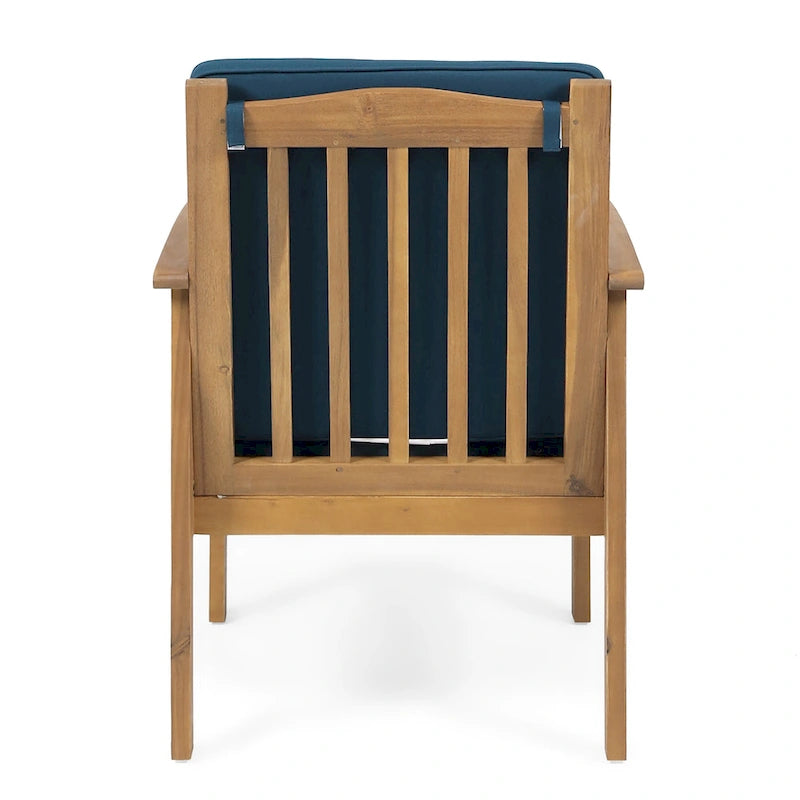 Fauteuils club d'extérieur Casa Acacia en bois d'acacia (ensemble de 4) par Christopher Knight Home