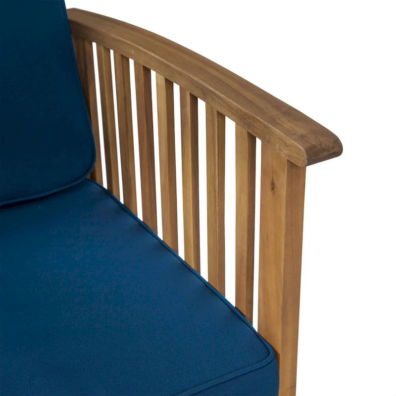 Fauteuils club d'extérieur Casa Acacia en bois d'acacia (ensemble de 4) par Christopher Knight Home