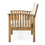 Fauteuils club d'extérieur Casa Acacia en bois d'acacia (ensemble de 4) par Christopher Knight Home