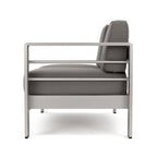 Ensemble canapé d'angle en aluminium en forme de U 11 places et pouf Cape Coral Outdoor de Christopher Knight Home