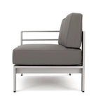 Ensemble canapé d'angle en aluminium en forme de U 11 places et pouf Cape Coral Outdoor de Christopher Knight Home