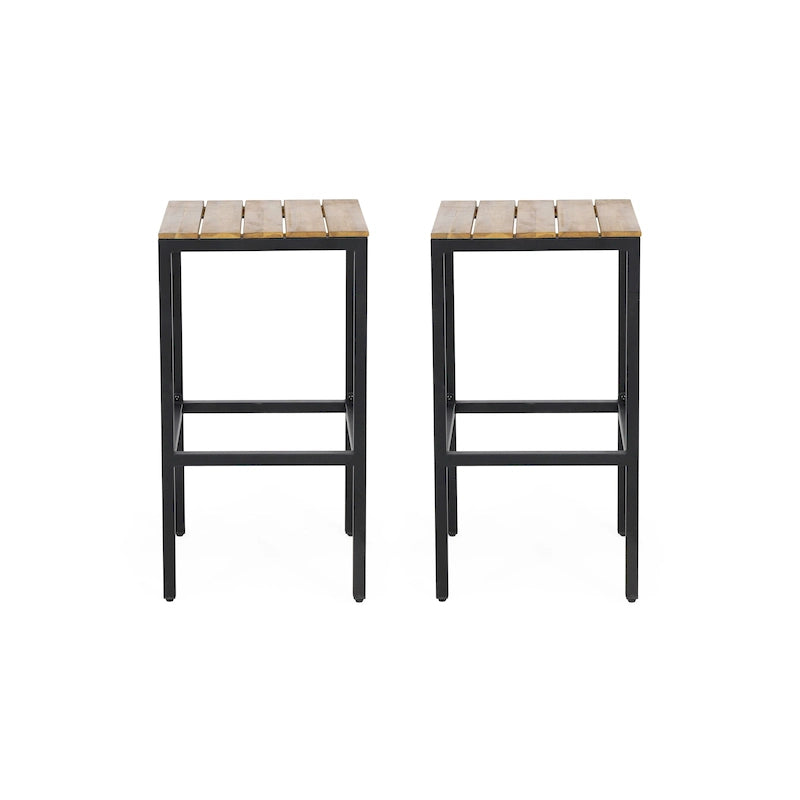 Tabourets de bar en bois d'acacia Dorset par Christopher Knight Home