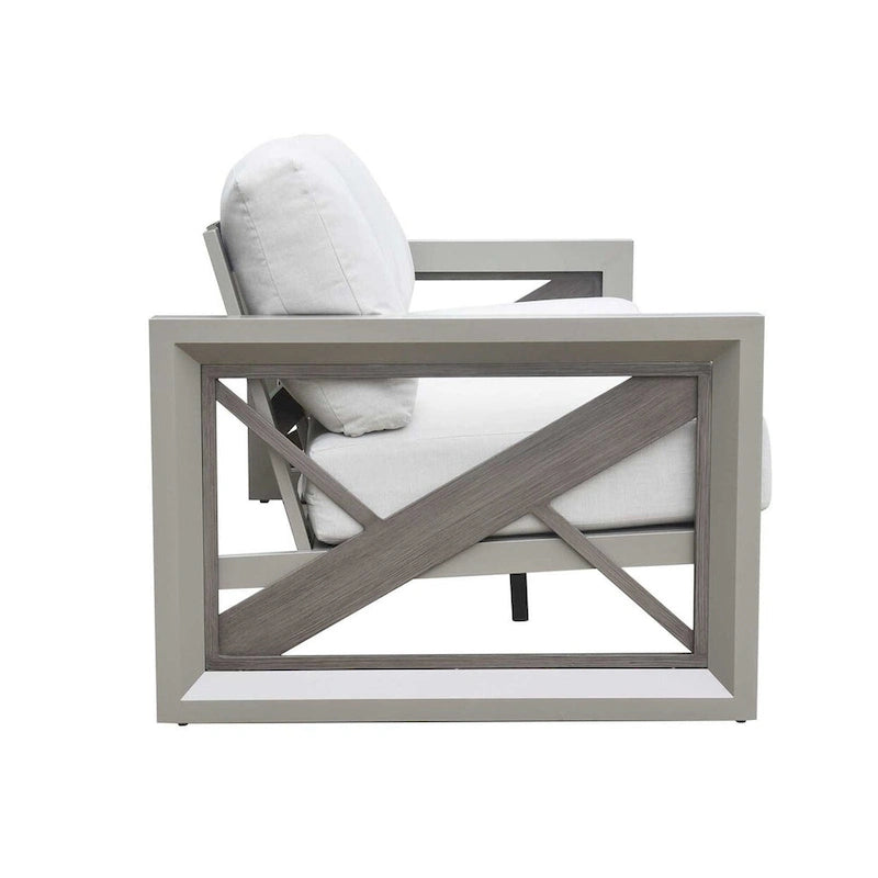 Ensemble de salon de jardin 4 pièces Diglur, gris