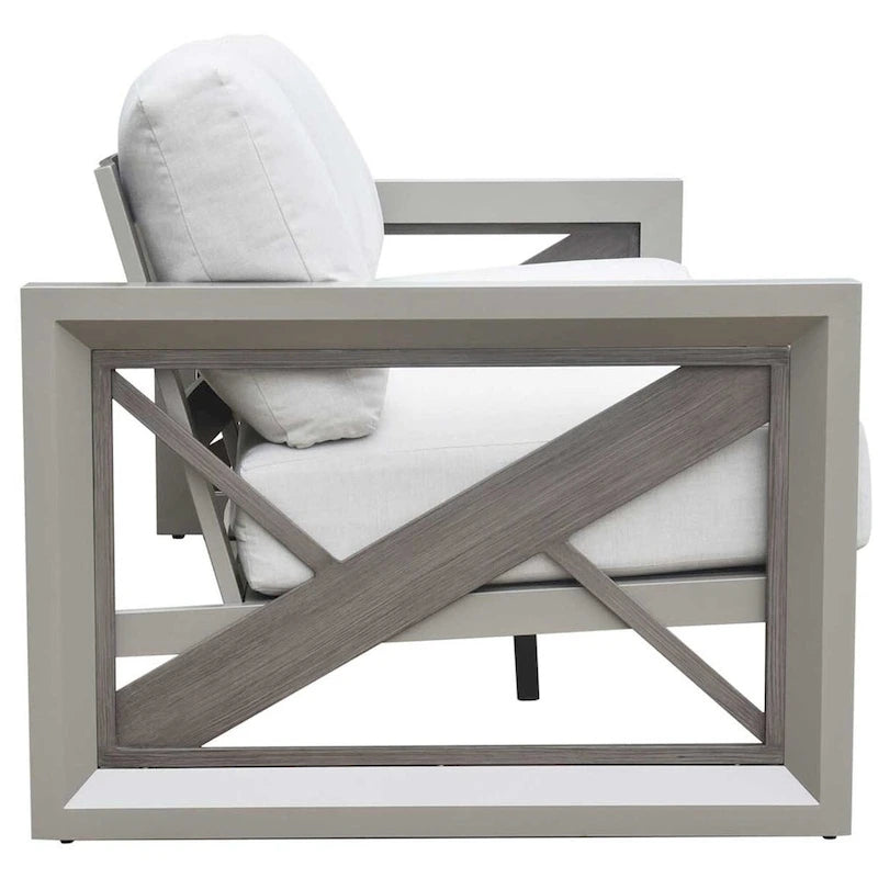 Ensemble de salon de jardin 4 pièces Diglur, gris