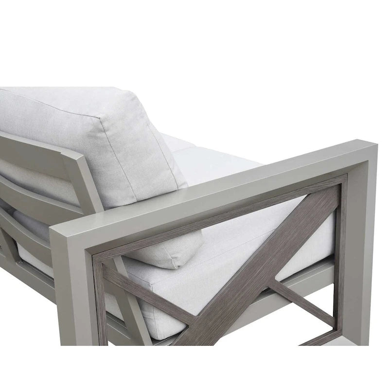 Ensemble de salon de jardin 4 pièces Diglur, gris