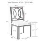 Ensemble de salle à manger d'extérieur Crosley Chambers 7 pièces en métal - Noir mat