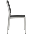Chaise d'appoint de salle à manger d'extérieur en maille d'aluminium Modway Shore