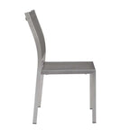 Chaise d'appoint de salle à manger d'extérieur en maille d'aluminium Modway Shore