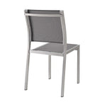 Chaise d'appoint de salle à manger d'extérieur en maille d'aluminium Modway Shore
