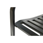 Banc d'extérieur en acier pour terrasse, jardin ou parc, avec dossier inclinable en fonte, décoration pour porche, cour ou pelouse