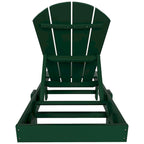 Chaise longue inclinable sans accoudoirs Polytrends Laguna HDPE pour terrasse et piscine d'extérieur (ensemble de 2 pièces)