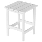 Chaise longue inclinable sans accoudoirs Polytrends Laguna HDPE pour terrasse et piscine d'extérieur (ensemble de 2 pièces)