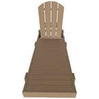 Chaise longue inclinable sans accoudoirs Polytrends Laguna HDPE pour terrasse et piscine d'extérieur (ensemble de 2 pièces)