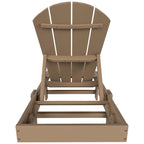 Chaise longue inclinable sans accoudoirs Polytrends Laguna HDPE pour terrasse et piscine d'extérieur (ensemble de 2 pièces)
