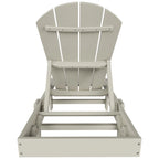Chaise longue inclinable sans accoudoirs Polytrends Laguna HDPE pour terrasse et piscine d'extérieur (ensemble de 2 pièces)