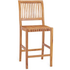Tabouret de bar Chic Teak Castle en bois de teck, pour intérieur/extérieur.