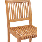 Tabouret de bar Chic Teak Castle en bois de teck, pour intérieur/extérieur.