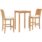 Tabouret de bar Chic Teak Castle en bois de teck, pour intérieur/extérieur.