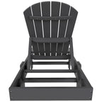 Chaise longue inclinable sans accoudoirs Polytrends Altura en polyéthylène écologique résistant aux intempéries (ensemble de 2)