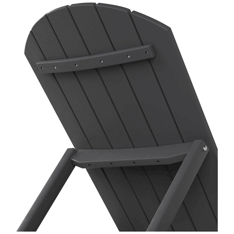 Chaise longue inclinable sans accoudoirs Polytrends Altura en polyéthylène écologique résistant aux intempéries (ensemble de 2)