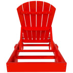 Chaise longue inclinable sans accoudoirs Polytrends Altura en polyéthylène écologique résistant aux intempéries (ensemble de 2)