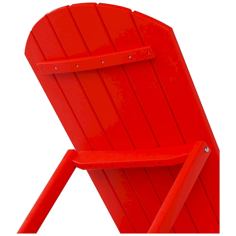 Chaise longue inclinable sans accoudoirs Polytrends Altura en polyéthylène écologique résistant aux intempéries (ensemble de 2)