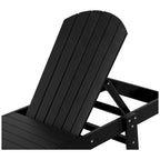 Chaise longue inclinable sans accoudoirs Polytrends Altura en polyéthylène écologique résistant aux intempéries (ensemble de 2)