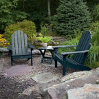 Ensemble de 3 pièces comprenant des chaises Adirondack d'extérieur et une table d'appoint pliante