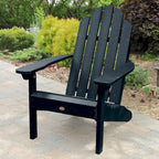 Ensemble de 3 pièces comprenant des chaises Adirondack d'extérieur et une table d'appoint pliante