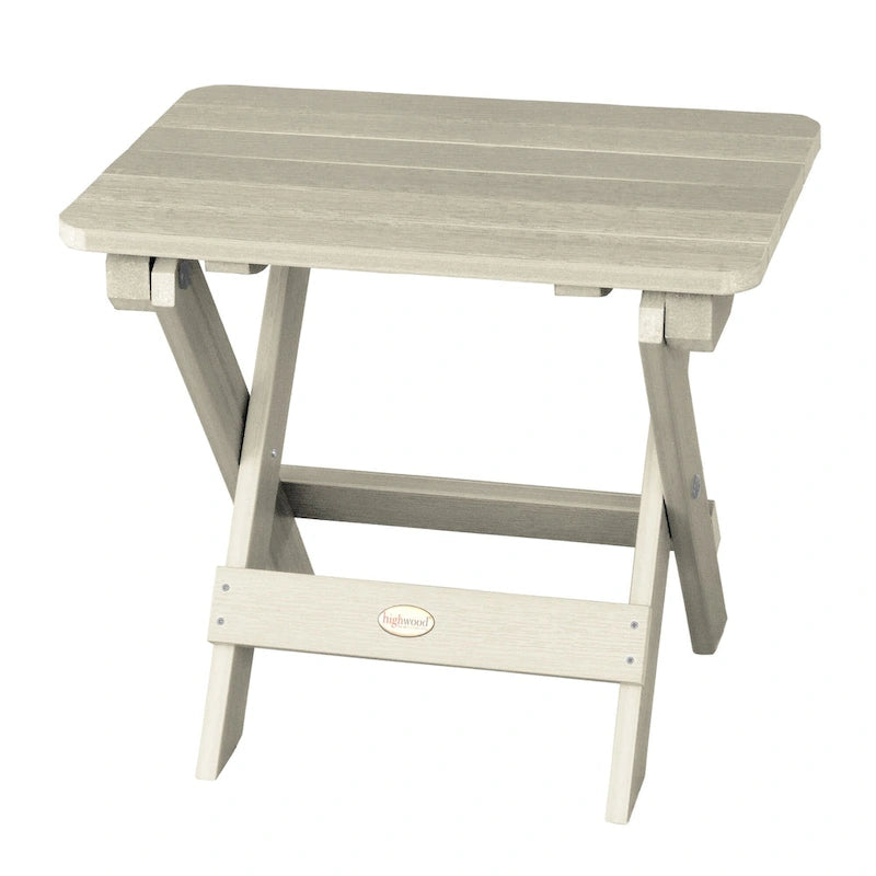 Ensemble de 3 pièces comprenant des chaises Adirondack d'extérieur et une table d'appoint pliante