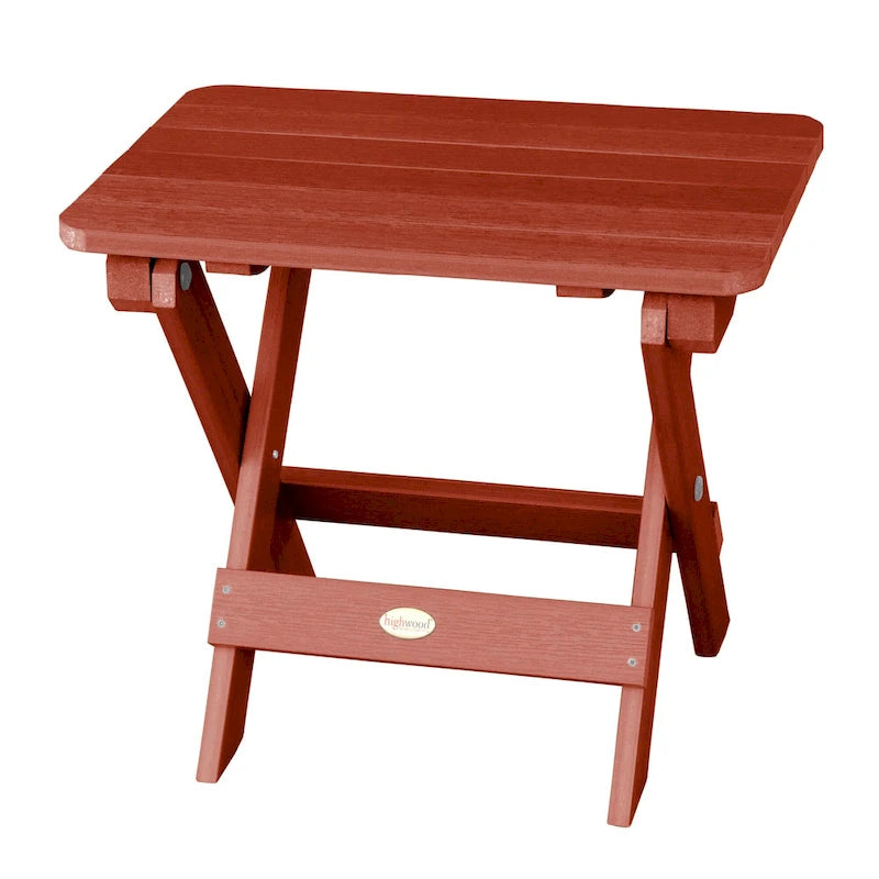 Ensemble de 3 pièces comprenant des chaises Adirondack d'extérieur et une table d'appoint pliante