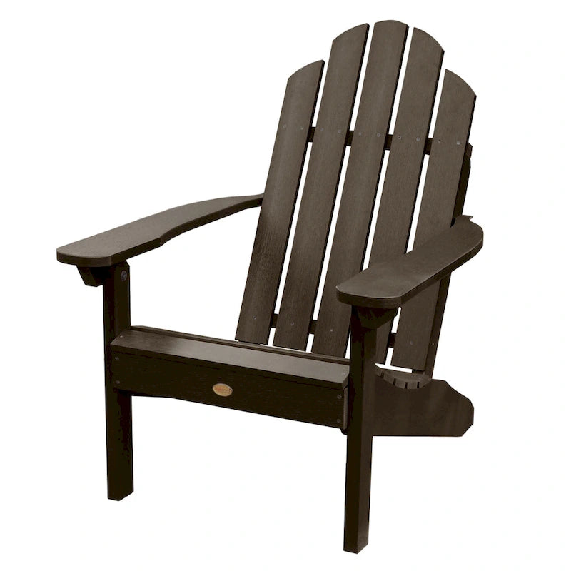 Ensemble de 3 pièces comprenant des chaises Adirondack d'extérieur et une table d'appoint pliante