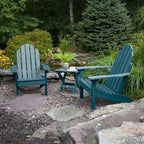 Ensemble de 3 pièces comprenant des chaises Adirondack d'extérieur et une table d'appoint pliante