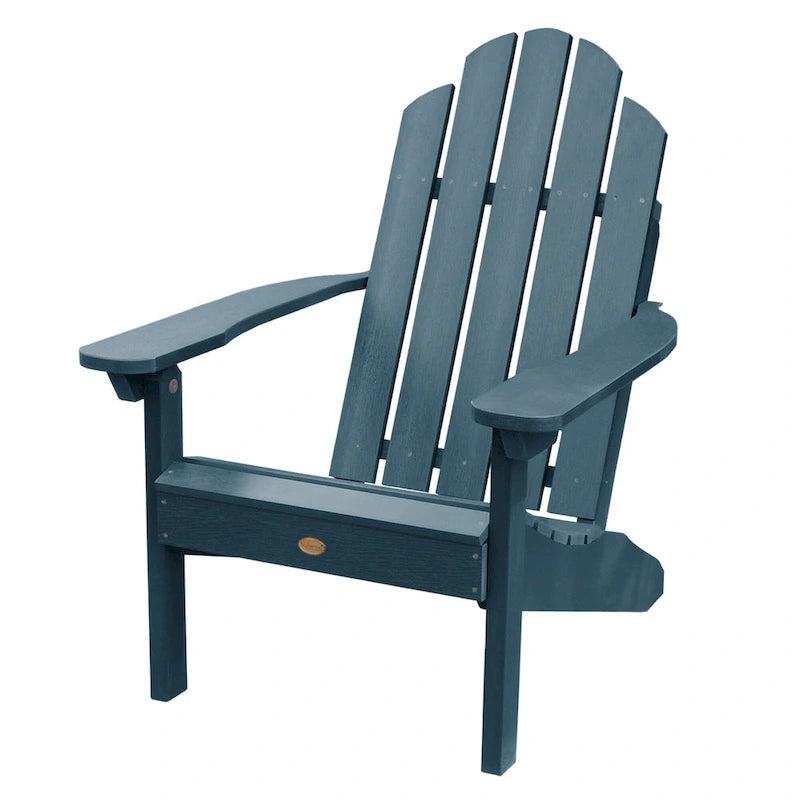 Ensemble de 3 pièces comprenant des chaises Adirondack d'extérieur et une table d'appoint pliante