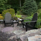 Ensemble de 3 pièces comprenant des chaises Adirondack d'extérieur et une table d'appoint pliante