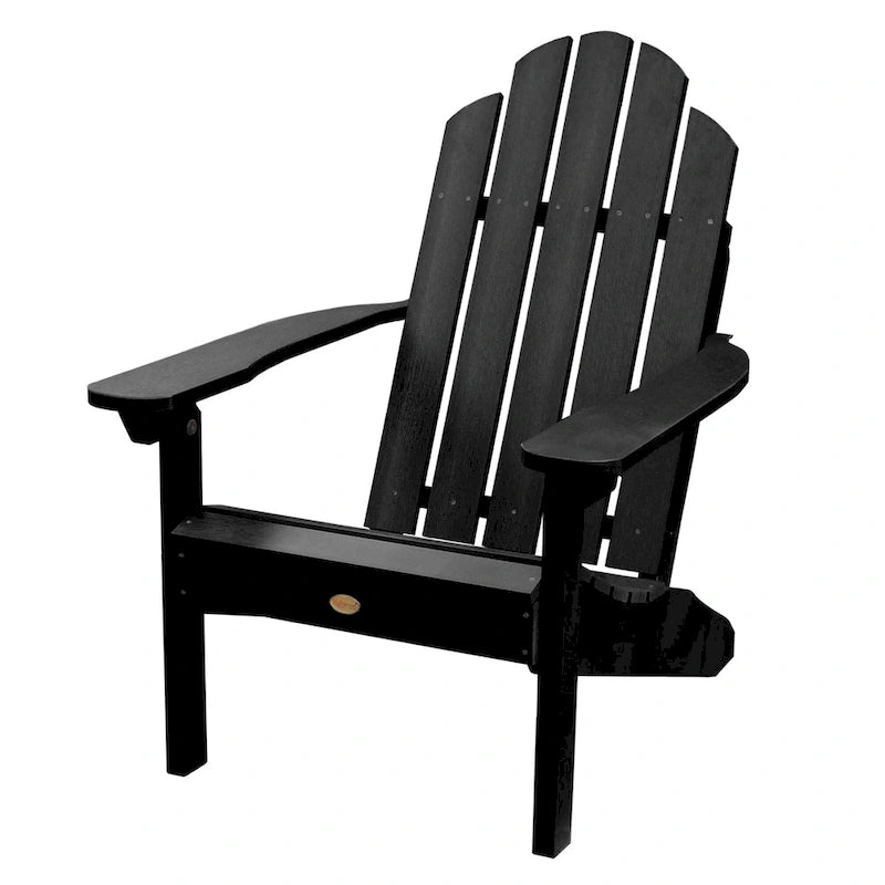 Ensemble de 3 pièces comprenant des chaises Adirondack d'extérieur et une table d'appoint pliante