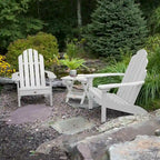 Ensemble de 3 pièces comprenant des chaises Adirondack d'extérieur et une table d'appoint pliante