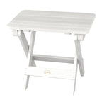 Ensemble de 3 pièces comprenant des chaises Adirondack d'extérieur et une table d'appoint pliante
