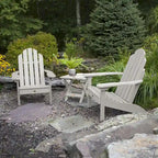 Ensemble de 3 pièces comprenant des chaises Adirondack d'extérieur et une table d'appoint pliante