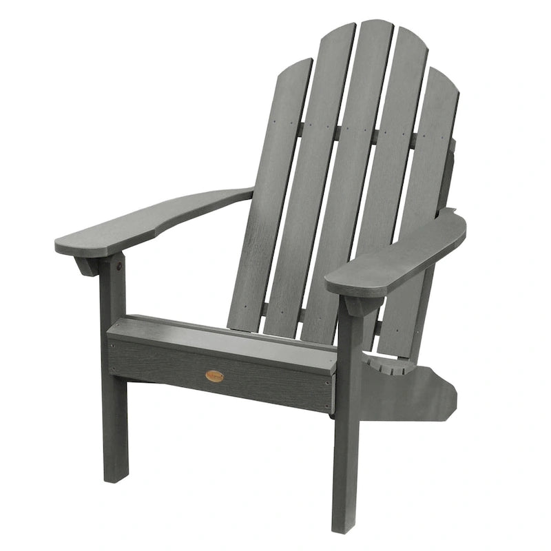 Ensemble de 3 pièces comprenant des chaises Adirondack d'extérieur et une table d'appoint pliante