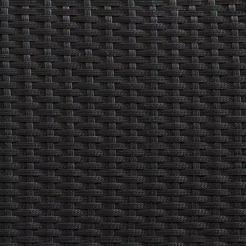 Table de balcon pliante en rotin noir CorLiving Parksville