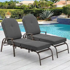 Chaise longue de patio réglable AECOJOY (ensemble de 2)