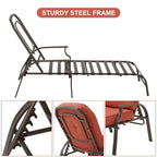 Chaise longue de patio réglable AECOJOY (ensemble de 2)