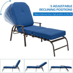 Chaise longue de patio réglable AECOJOY (ensemble de 2)