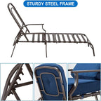 Chaise longue de patio réglable AECOJOY (ensemble de 2)